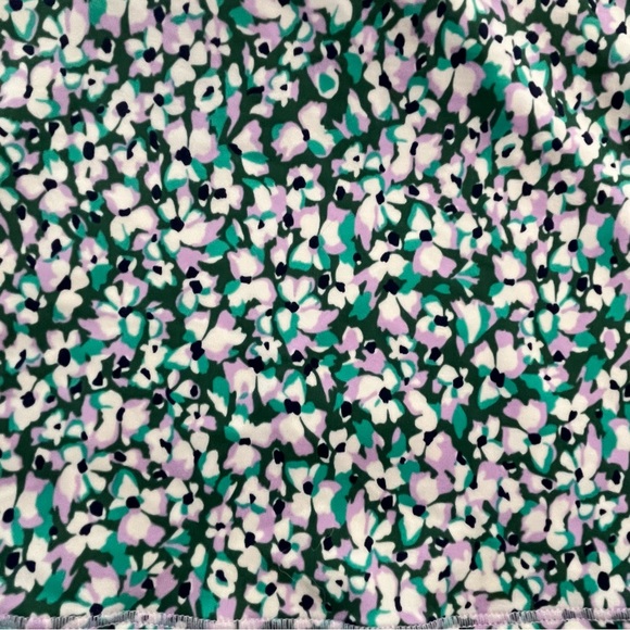 Athleta XS Floral Crisscross Active Tankini Top - Green/Purple/White - Picture 5 of 7